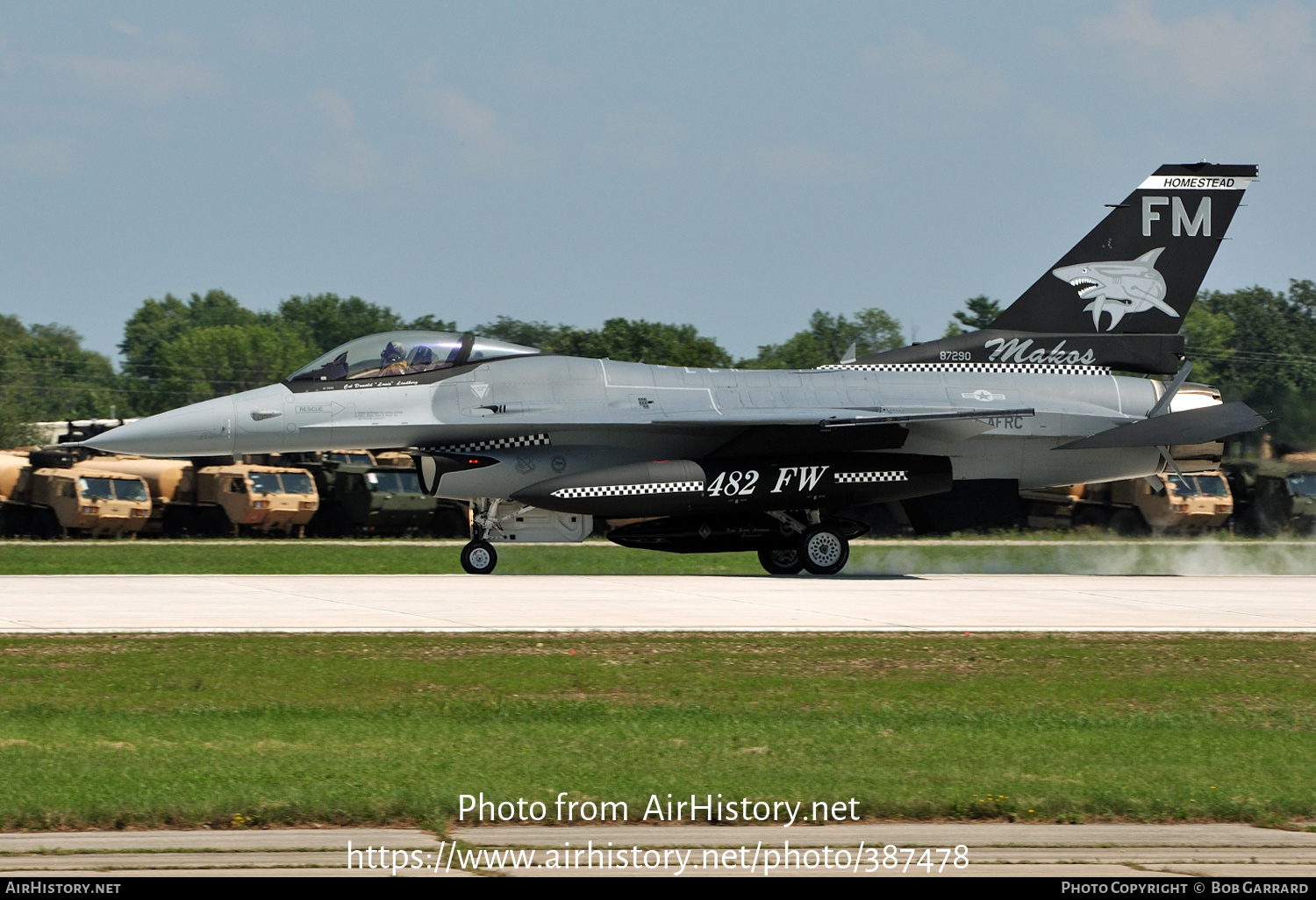 Aircraft Photo of 87-0290 / AF87-290 | General Dynamics F-16C Fighting Falcon | USA - Air Force | 93 FS / 482 FW / AFRC | AirHistory.net #387478