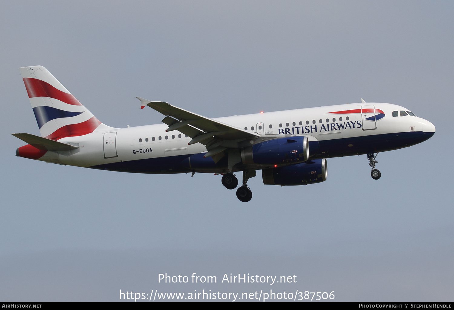 Aircraft Photo of G-EUOA | Airbus A319-131 | British Airways ...