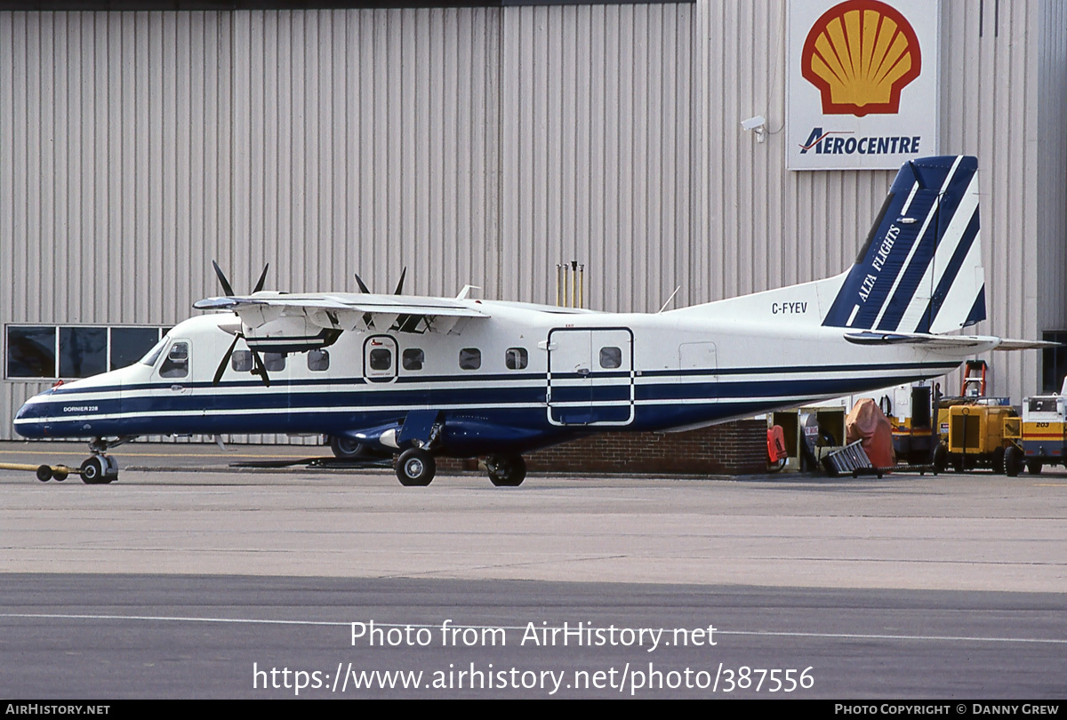 Aircraft Photo of C-FYEV | Dornier 228-202 | Alta Flights Charters | AirHistory.net #387556