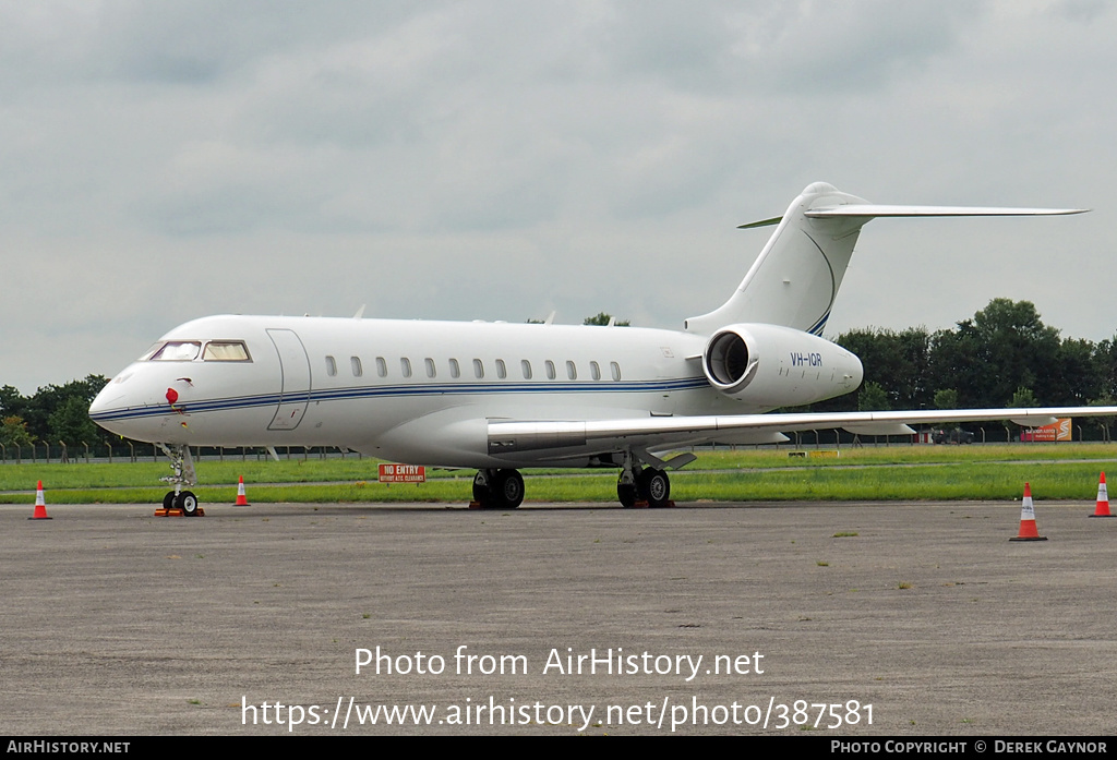 Aircraft Photo of VH-IQR | Bombardier Global 6000 (BD-700-1A10) | AirHistory.net #387581