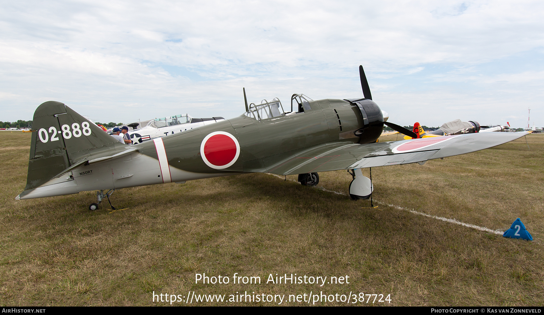 Aircraft Photo of N50RT / 02-888 | North American T-6 / A6M Zero (mod) | Japan - Air Force | AirHistory.net #387724