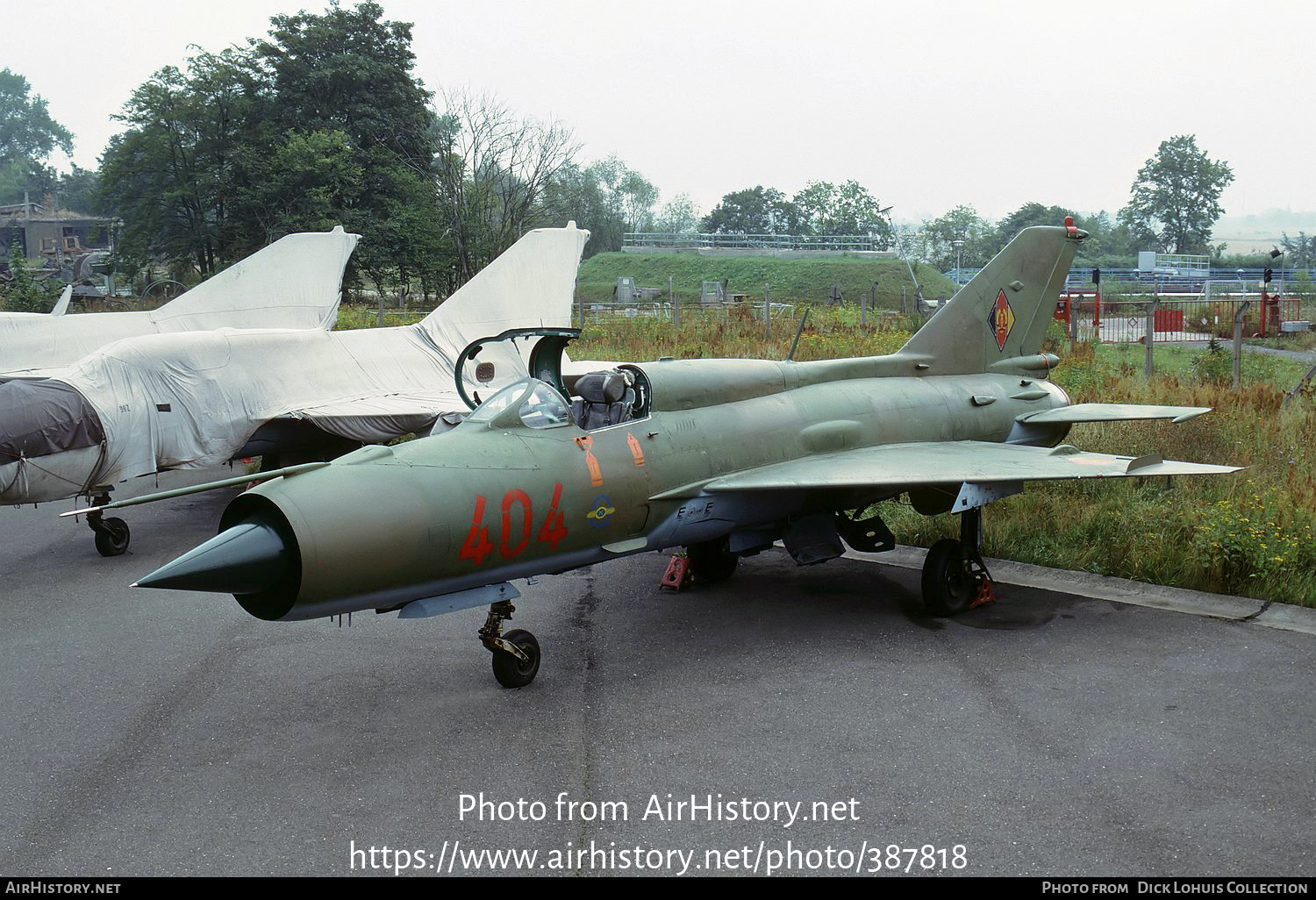 Aircraft Photo of 404 | Mikoyan-Gurevich MiG-21SPS-K | East Germany - Air Force | AirHistory.net #387818