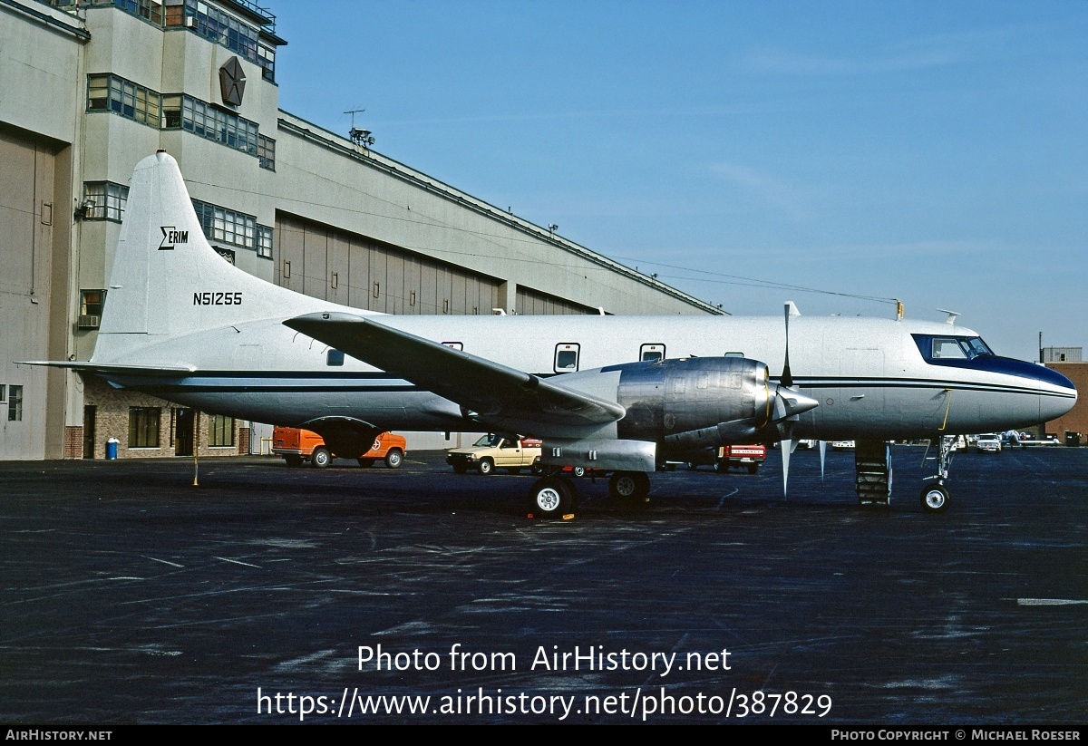 Aircraft Photo of N51255 | Convair 580 | ERIM - Environmental Research Institute of Michigan | AirHistory.net #387829