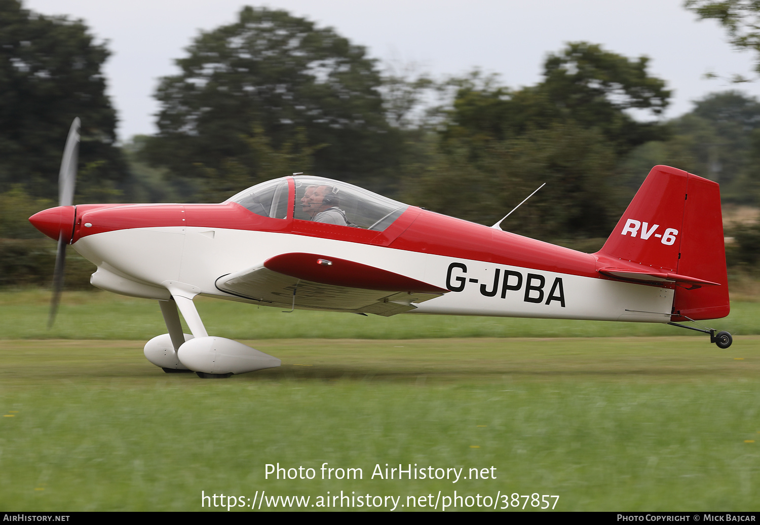 Aircraft Photo of G-JPBA | Van's RV-6 | AirHistory.net #387857