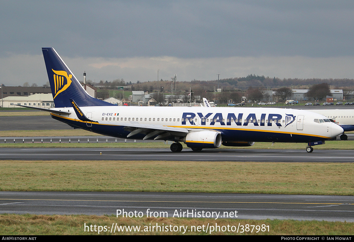 Aircraft Photo of EI-EVZ | Boeing 737-8AS | Ryanair | AirHistory.net #387981