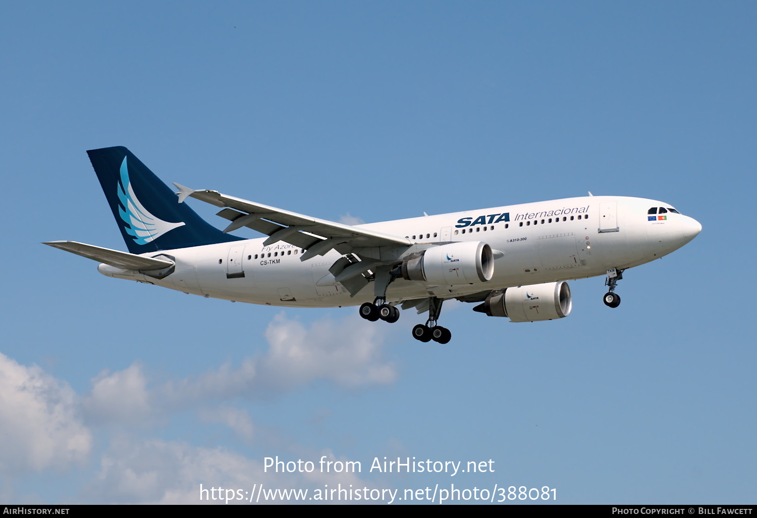 Aircraft Photo of CS-TKM | Airbus A310-304 | SATA Internacional | AirHistory.net #388081