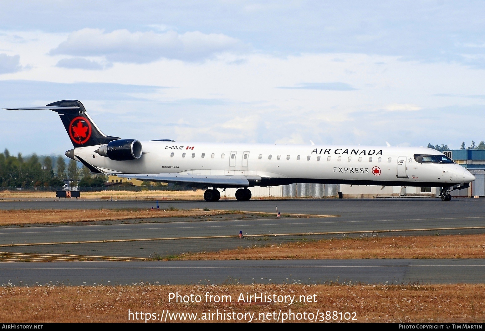 Aircraft Photo of C-GOJZ | Bombardier CRJ-900 (CL-600-2D24) | Air Canada Express | AirHistory.net #388102