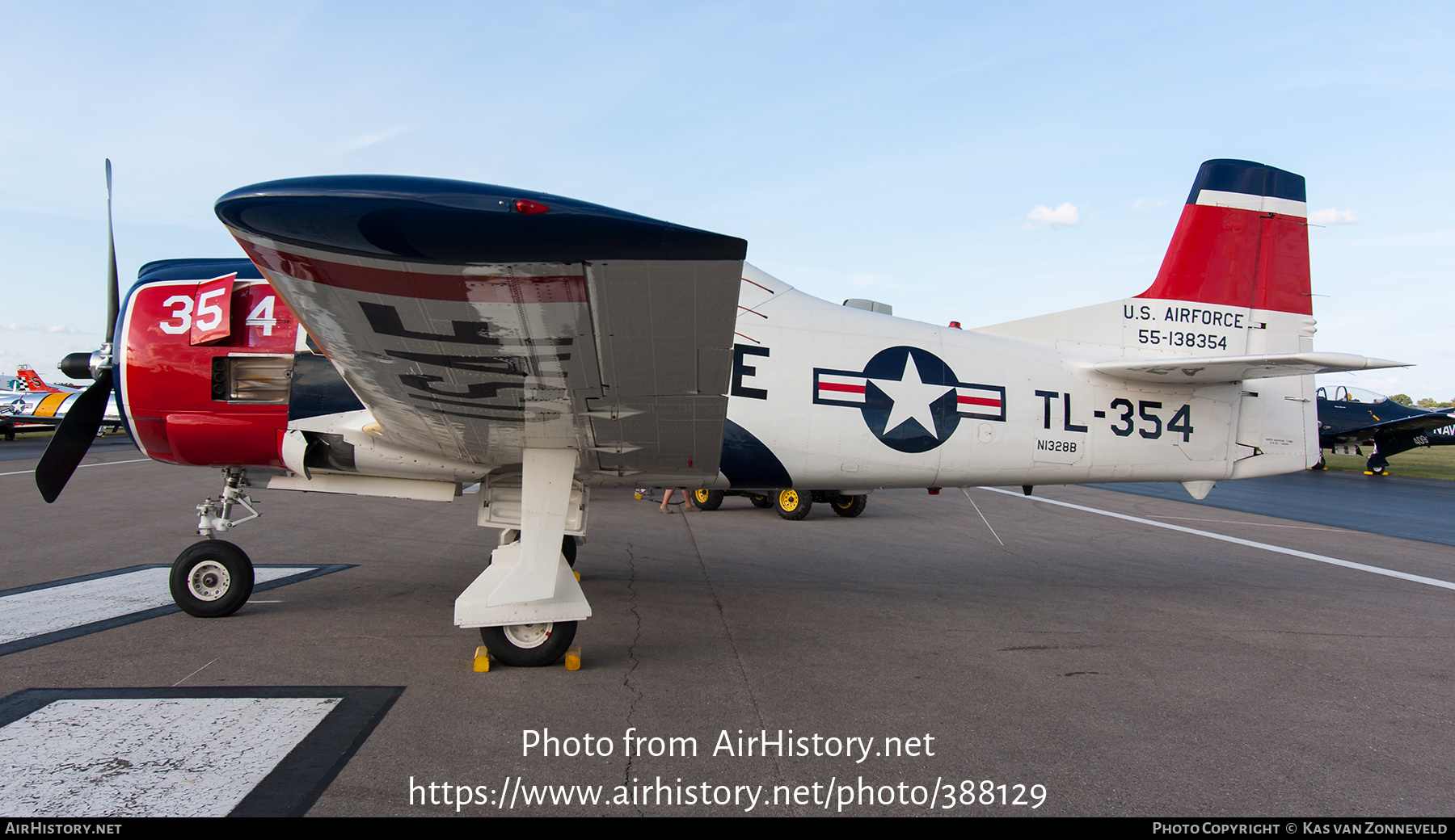 Aircraft Photo of N1328B / 55-138354 | North American T-28B Trojan | USA - Air Force | AirHistory.net #388129