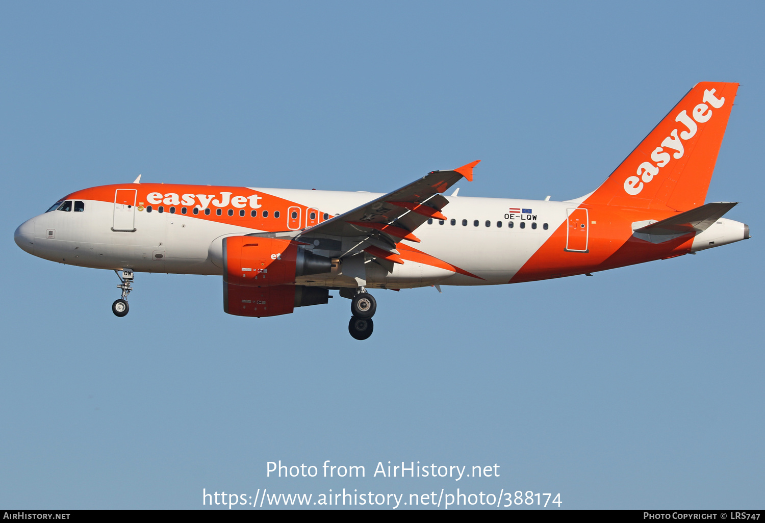 Aircraft Photo of OE-LQW | Airbus A319-111 | EasyJet | AirHistory.net #388174