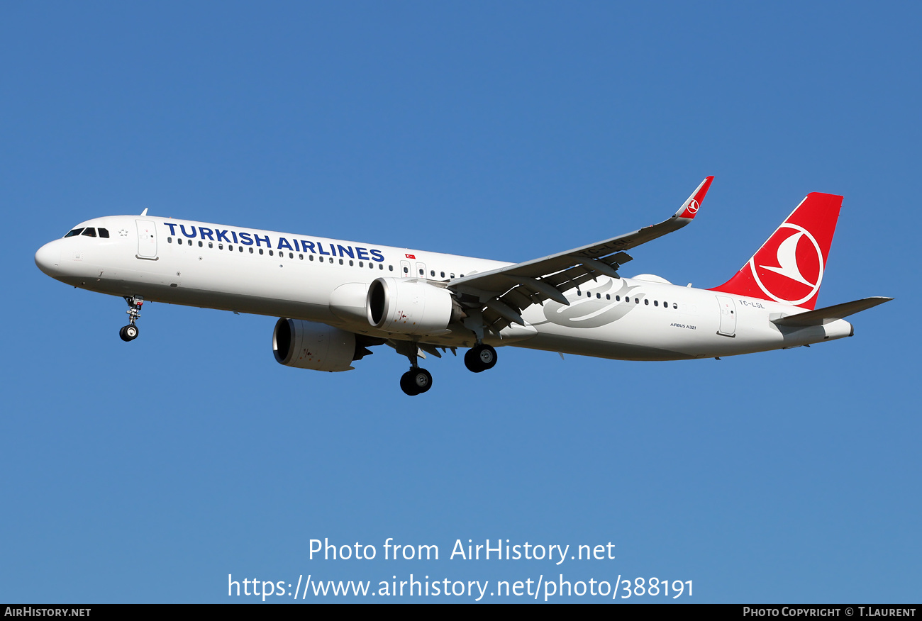 Aircraft Photo of TC-LSL | Airbus A321-271NX | Turkish Airlines | AirHistory.net #388191