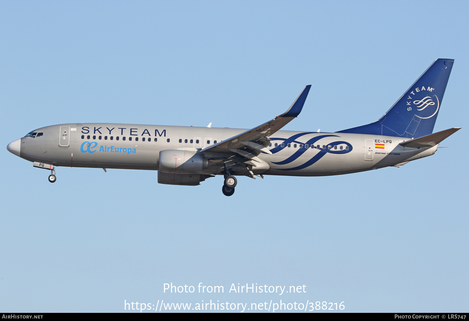 Aircraft Photo of EC-LPQ | Boeing 737-85P | Air Europa | AirHistory.net #388216