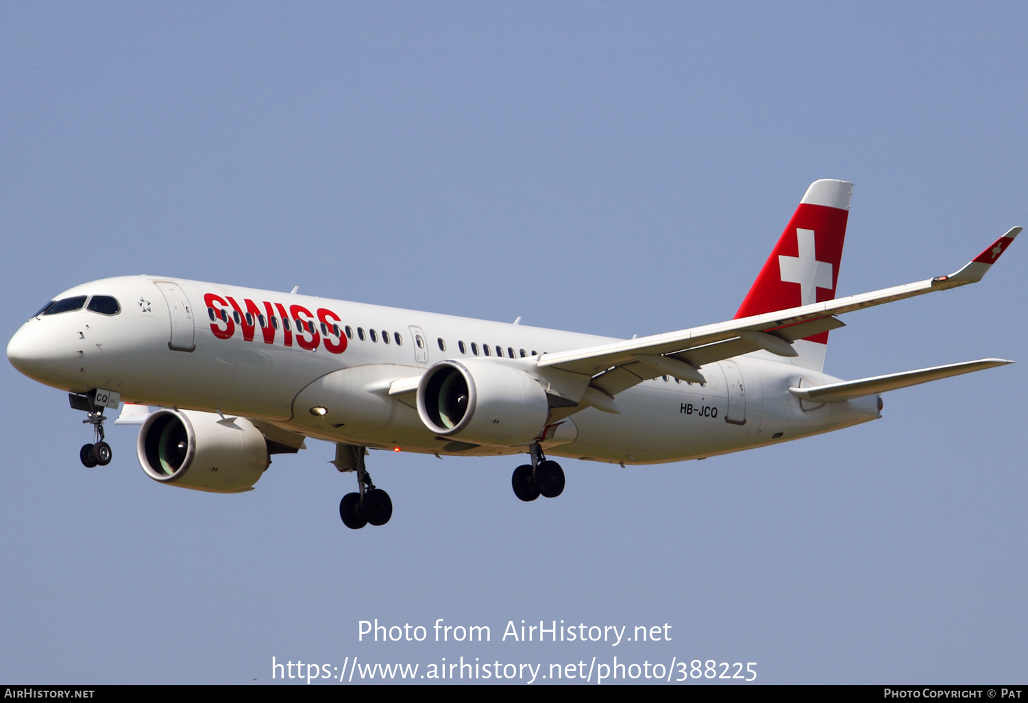 Aircraft Photo of HB-JCQ | Airbus A220-371 (BD-500-1A11) | Swiss International Air Lines | AirHistory.net #388225