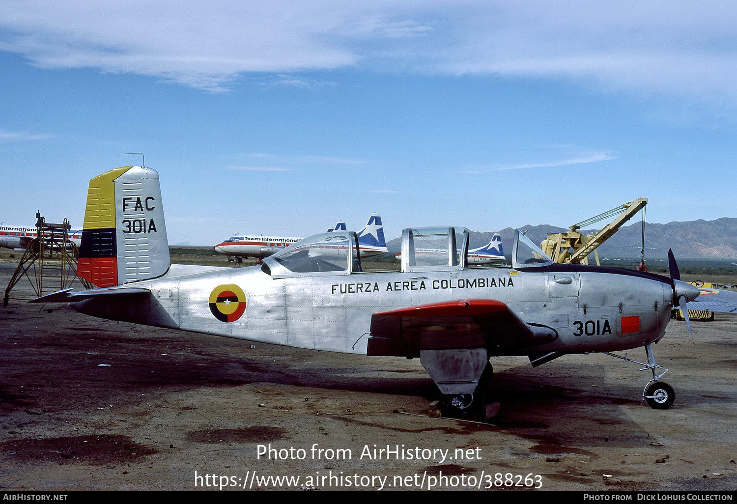 Aircraft Photo of FAC301A | Beech T-34B Mentor | Colombia - Air Force | AirHistory.net #388263