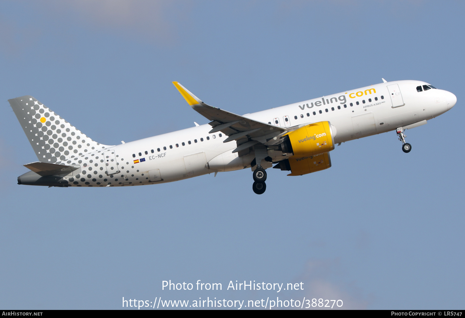 Aircraft Photo of EC-NCF | Airbus A320-271N | Vueling Airlines | AirHistory.net #388270