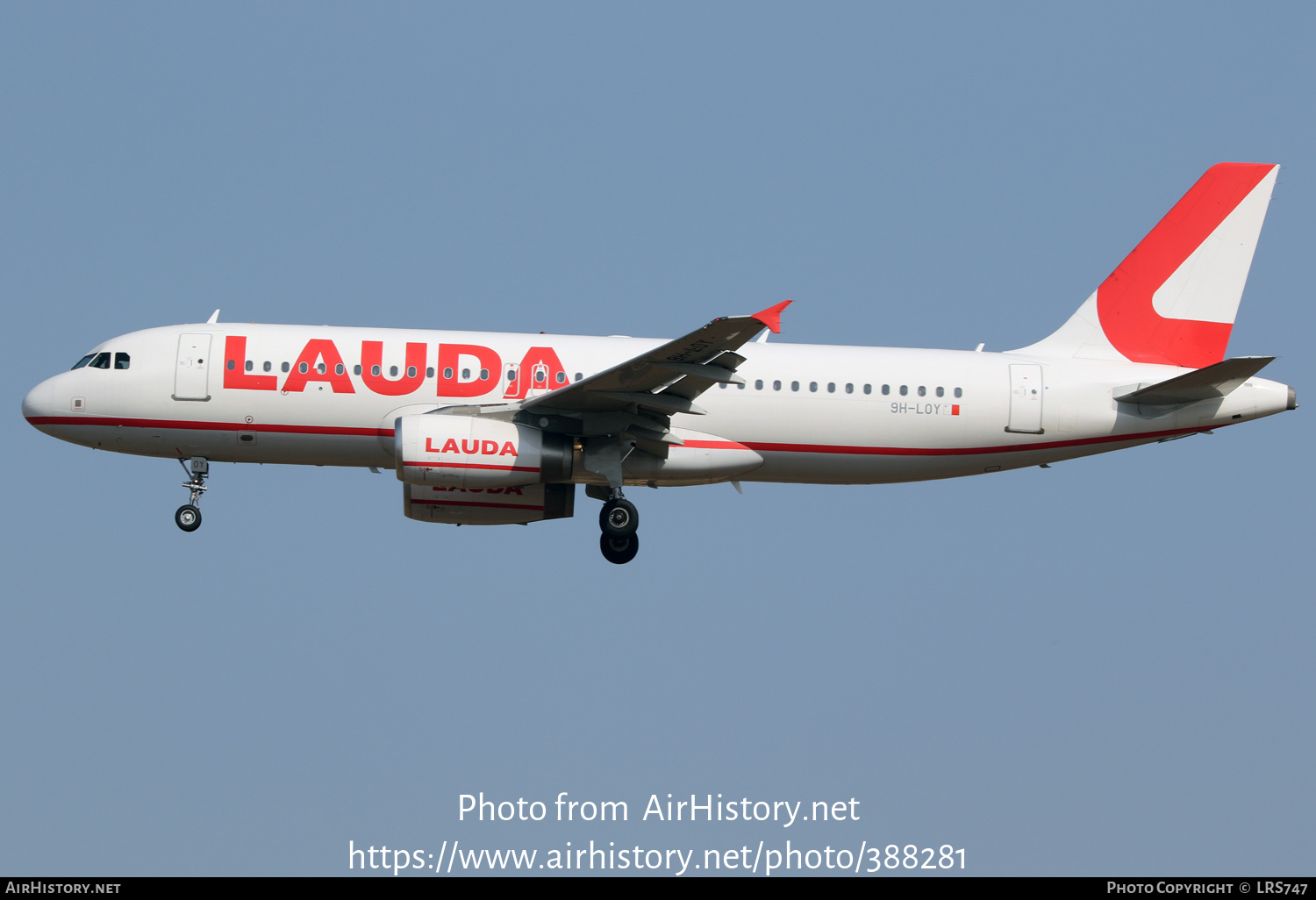 Aircraft Photo of 9H-LOY | Airbus A320-232 | Lauda | AirHistory.net #388281