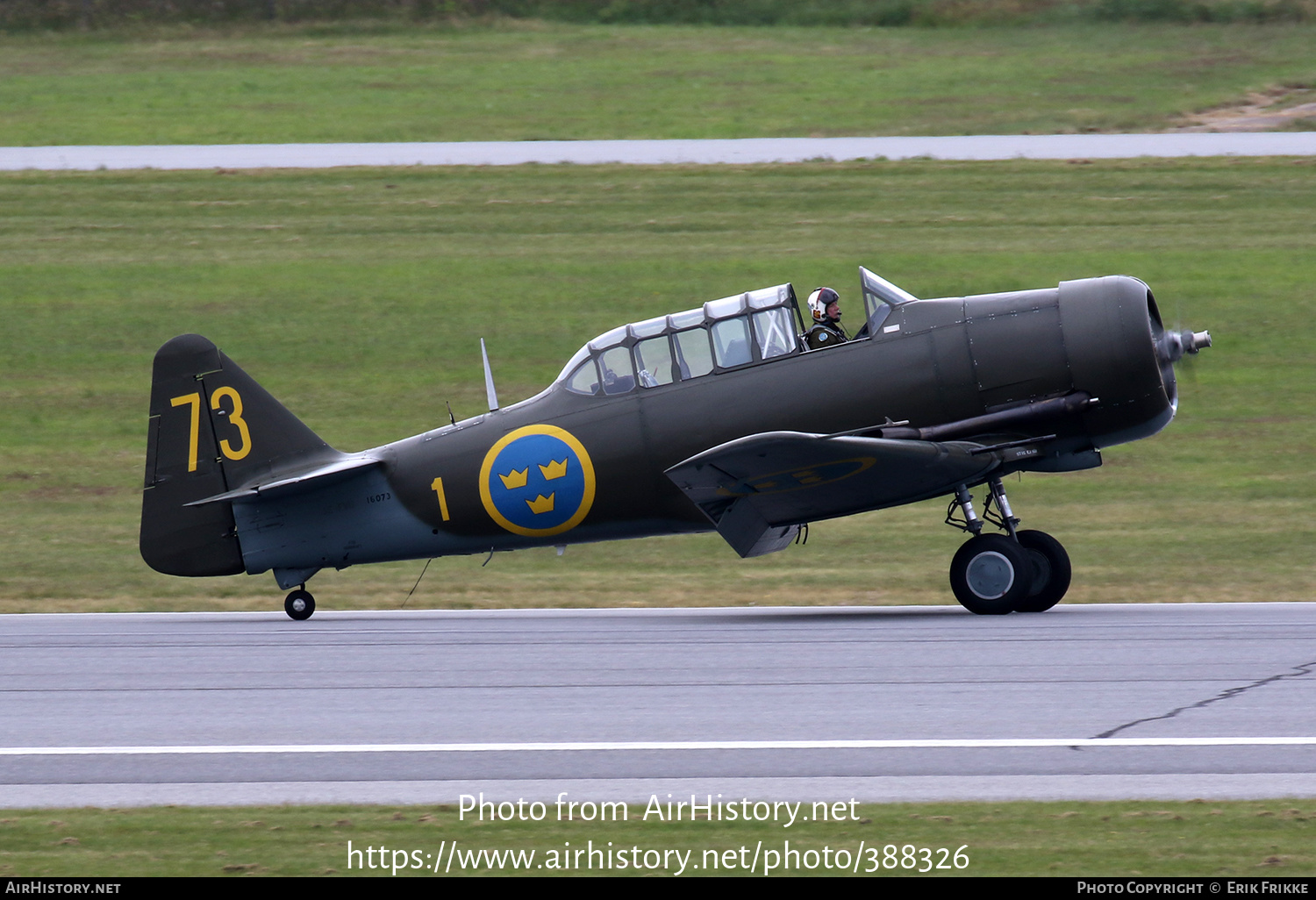 Aircraft Photo of SE-FVU / 16073 | North American Sk16A | Sweden - Air Force | AirHistory.net #388326