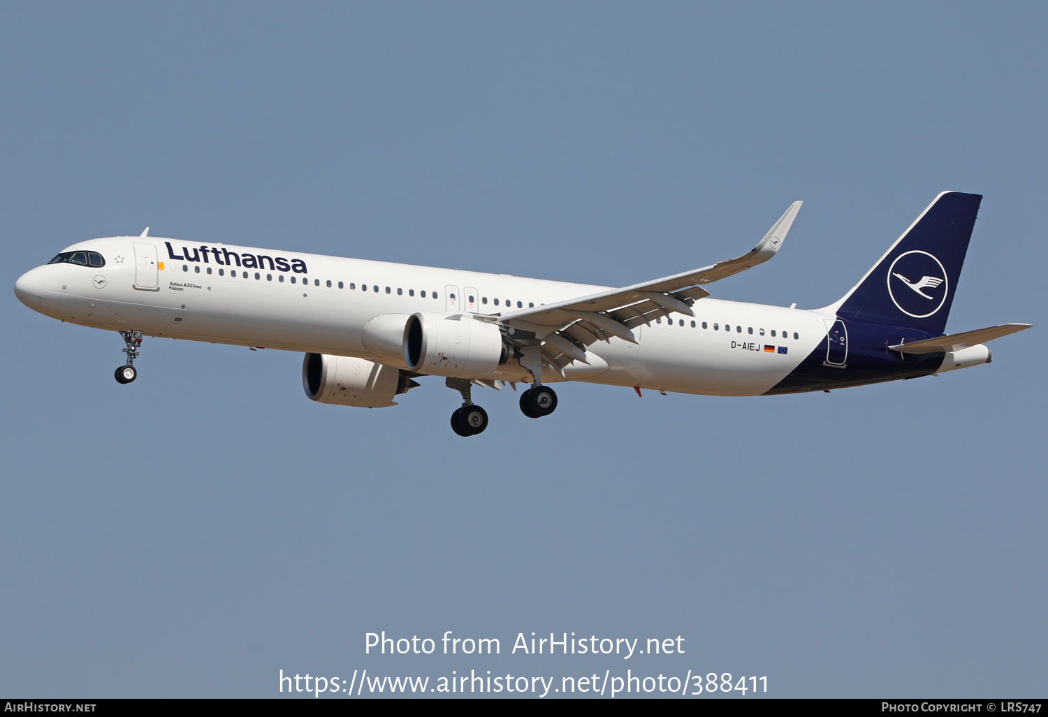 Aircraft Photo of D-AIEJ | Airbus A321-271NX | Lufthansa | AirHistory.net #388411