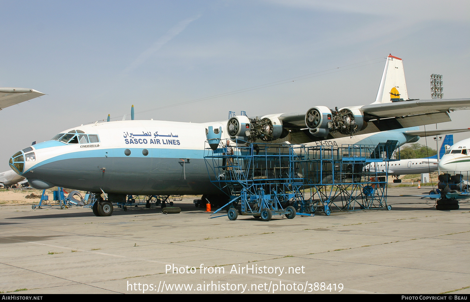 Aircraft Photo of EX-034 | Antonov An-12BP | Sasco Air Lines | AirHistory.net #388419