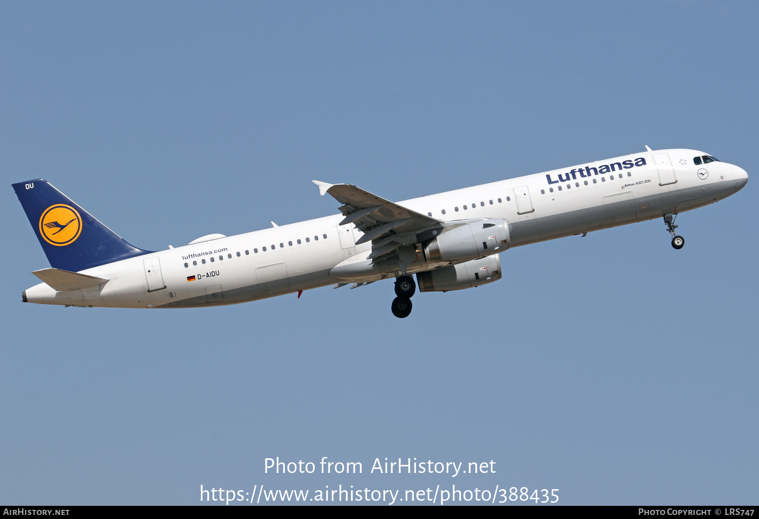 Aircraft Photo of D-AIDU | Airbus A321-231 | Lufthansa | AirHistory.net #388435