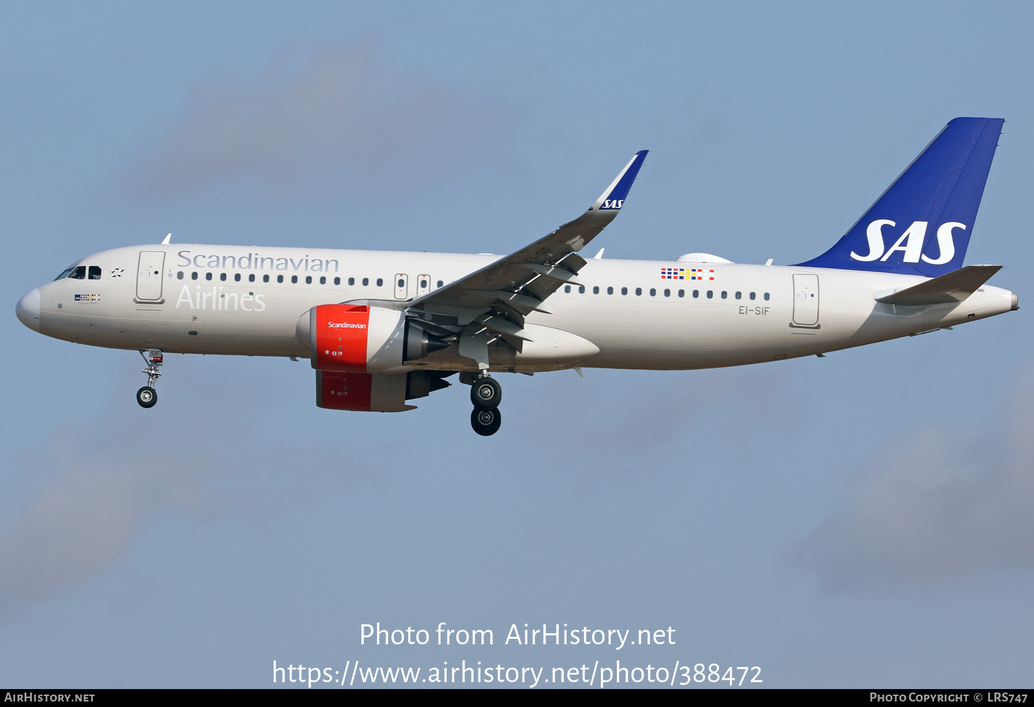 Aircraft Photo of EI-SIF | Airbus A320-251N | Scandinavian Airlines - SAS | AirHistory.net #388472