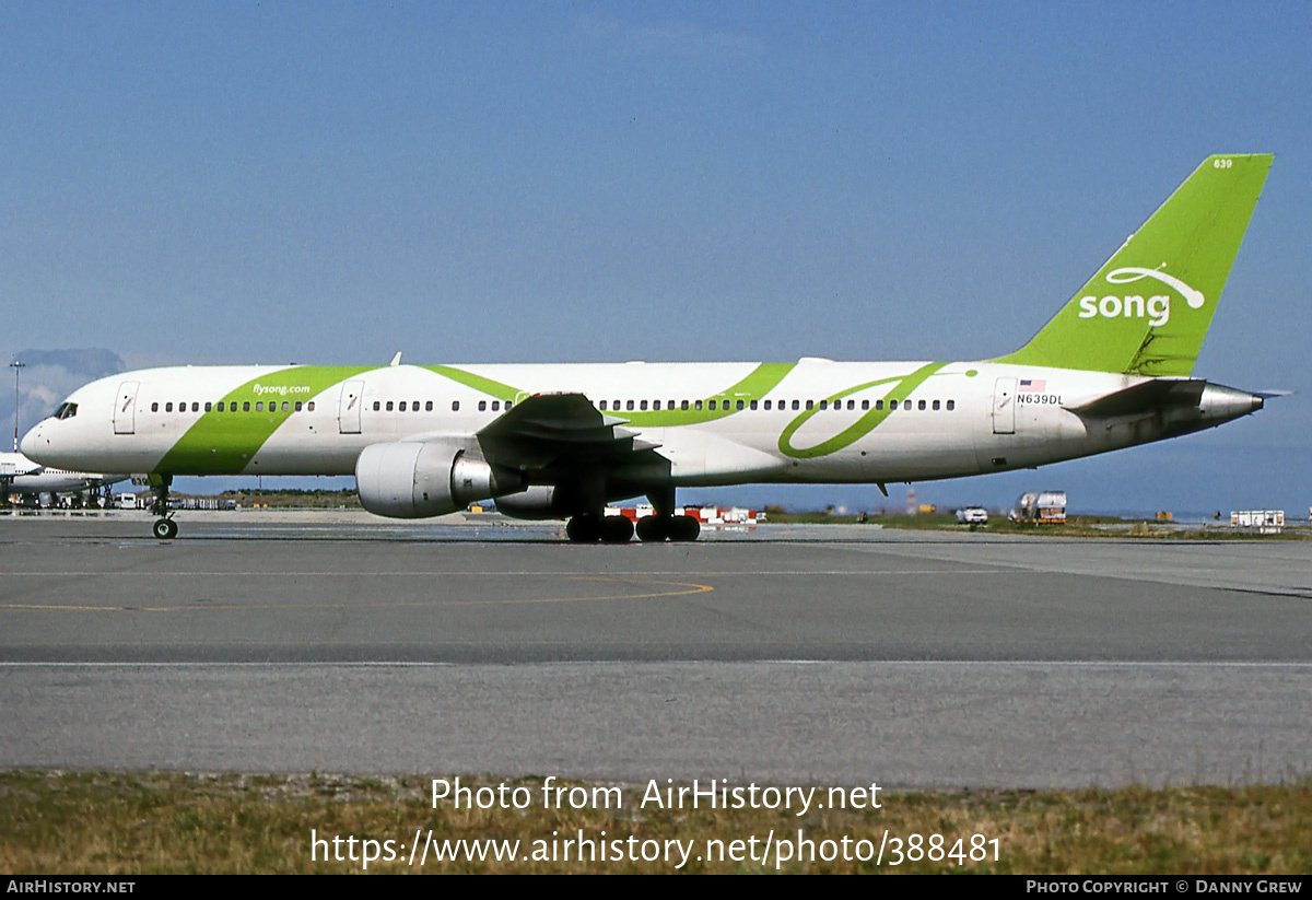 Aircraft Photo of N639DL | Boeing 757-232 | Song | AirHistory.net #388481