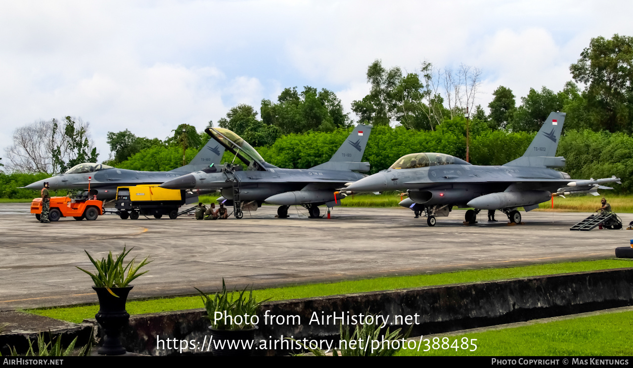 Aircraft Photo of TS-1602 | General Dynamics F-16BM Fighting Falcon | Indonesia - Air Force | AirHistory.net #388485