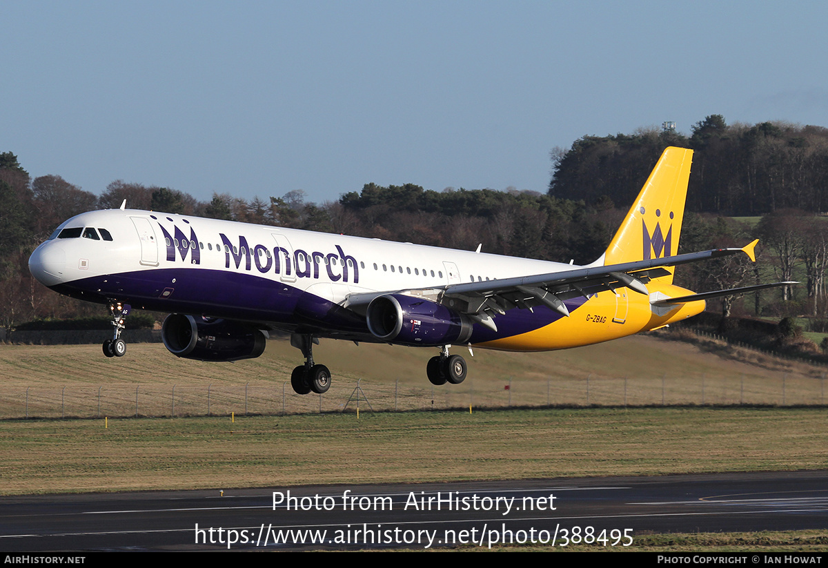 Aircraft Photo of G-ZBAG | Airbus A321-231 | Monarch Airlines | AirHistory.net #388495