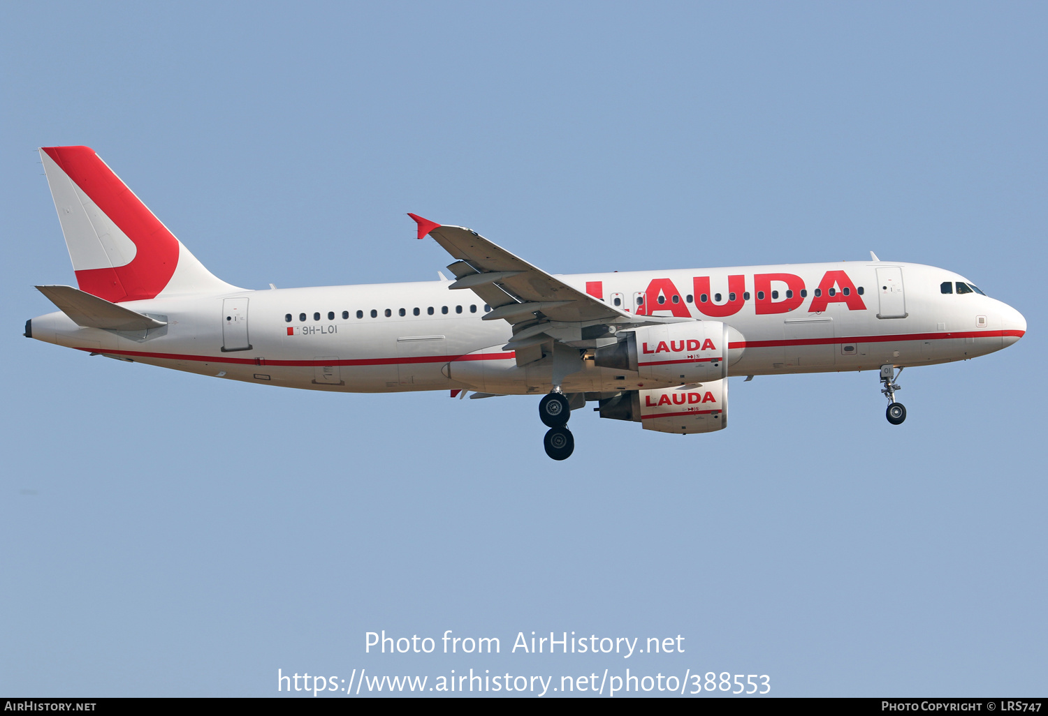 Aircraft Photo of 9H-LOI | Airbus A320-214 | Lauda | AirHistory.net #388553