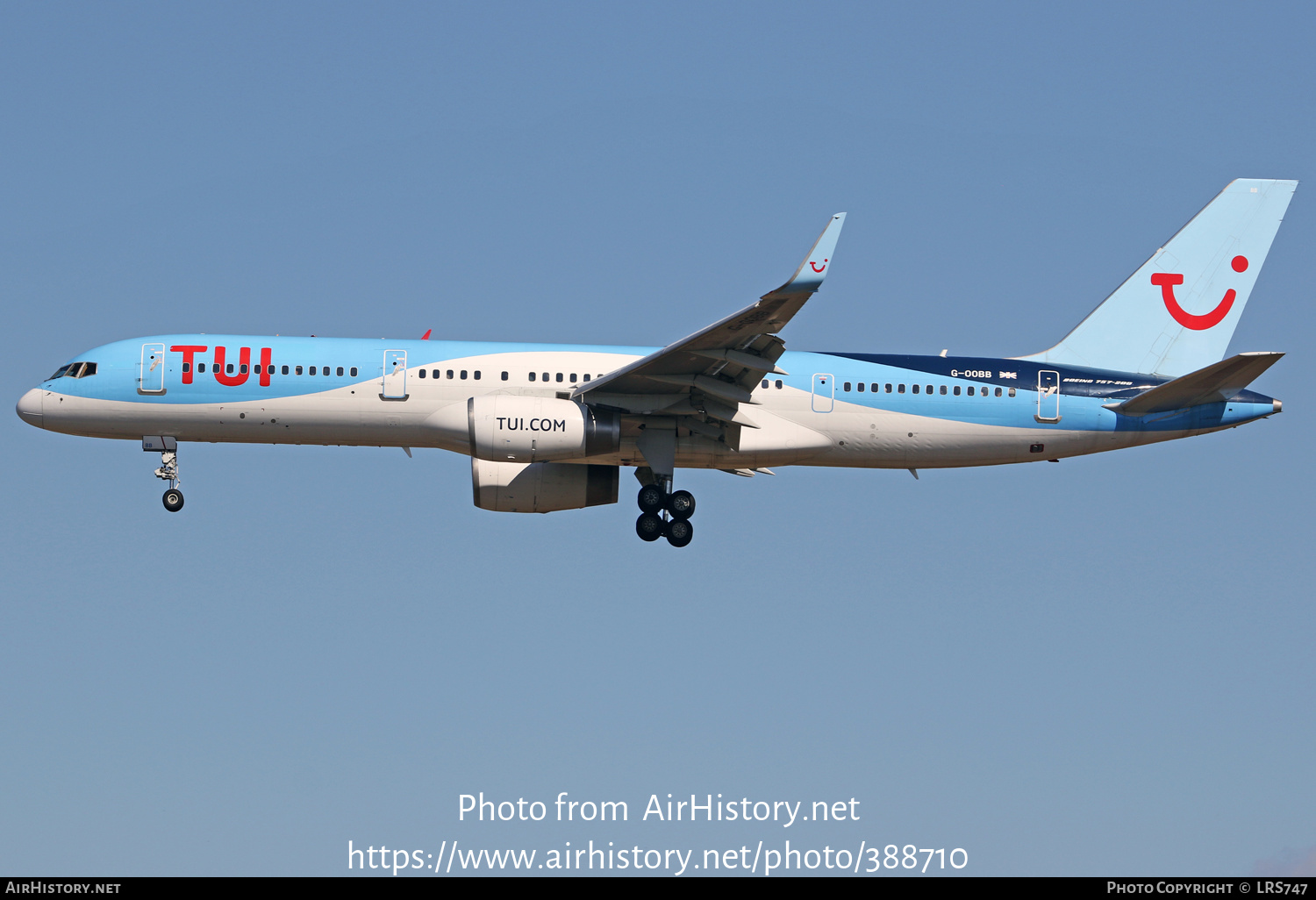 Aircraft Photo of G-OOBB | Boeing 757-28A | TUI | AirHistory.net #388710