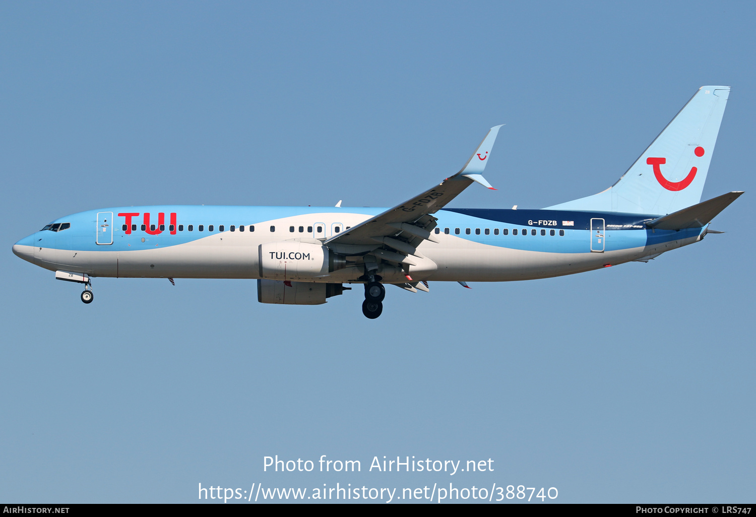 Aircraft Photo of G-FDZB | Boeing 737-8K5 | TUI | AirHistory.net #388740