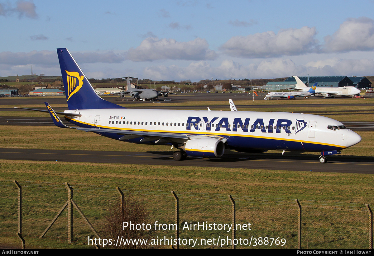 Aircraft Photo of EI-EVR | Boeing 737-8AS | Ryanair | AirHistory.net #388769