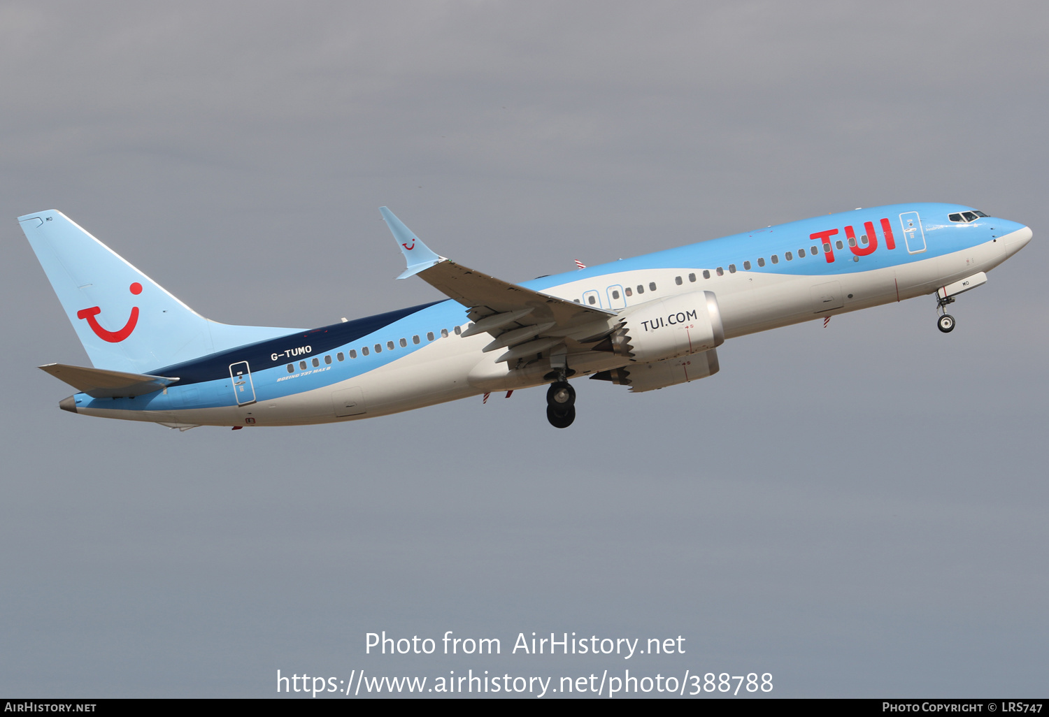 Aircraft Photo of G-TUMO | Boeing 737-8 Max 8 | TUI | AirHistory.net #388788