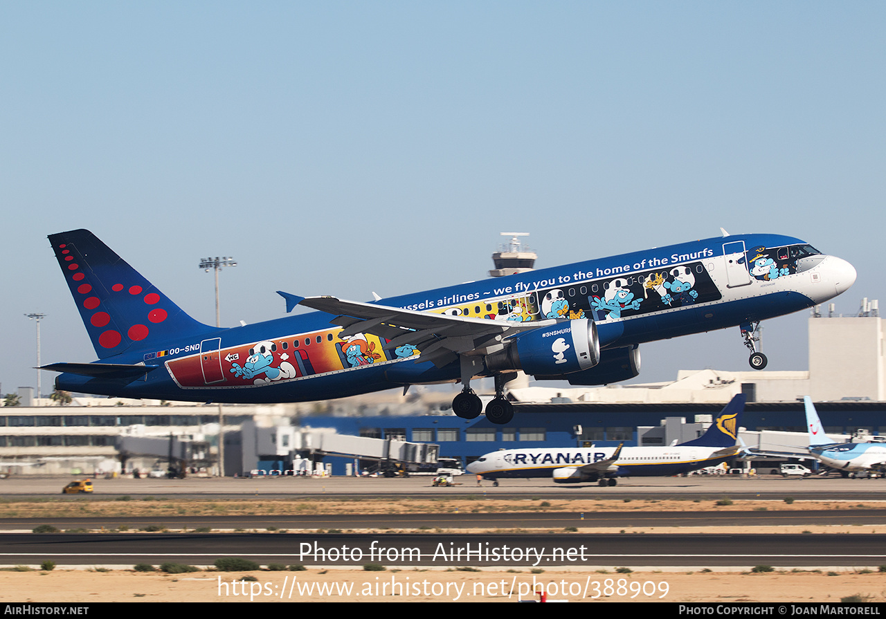 Aircraft Photo of OO-SND | Airbus A320-214 | Brussels Airlines | AirHistory.net #388909