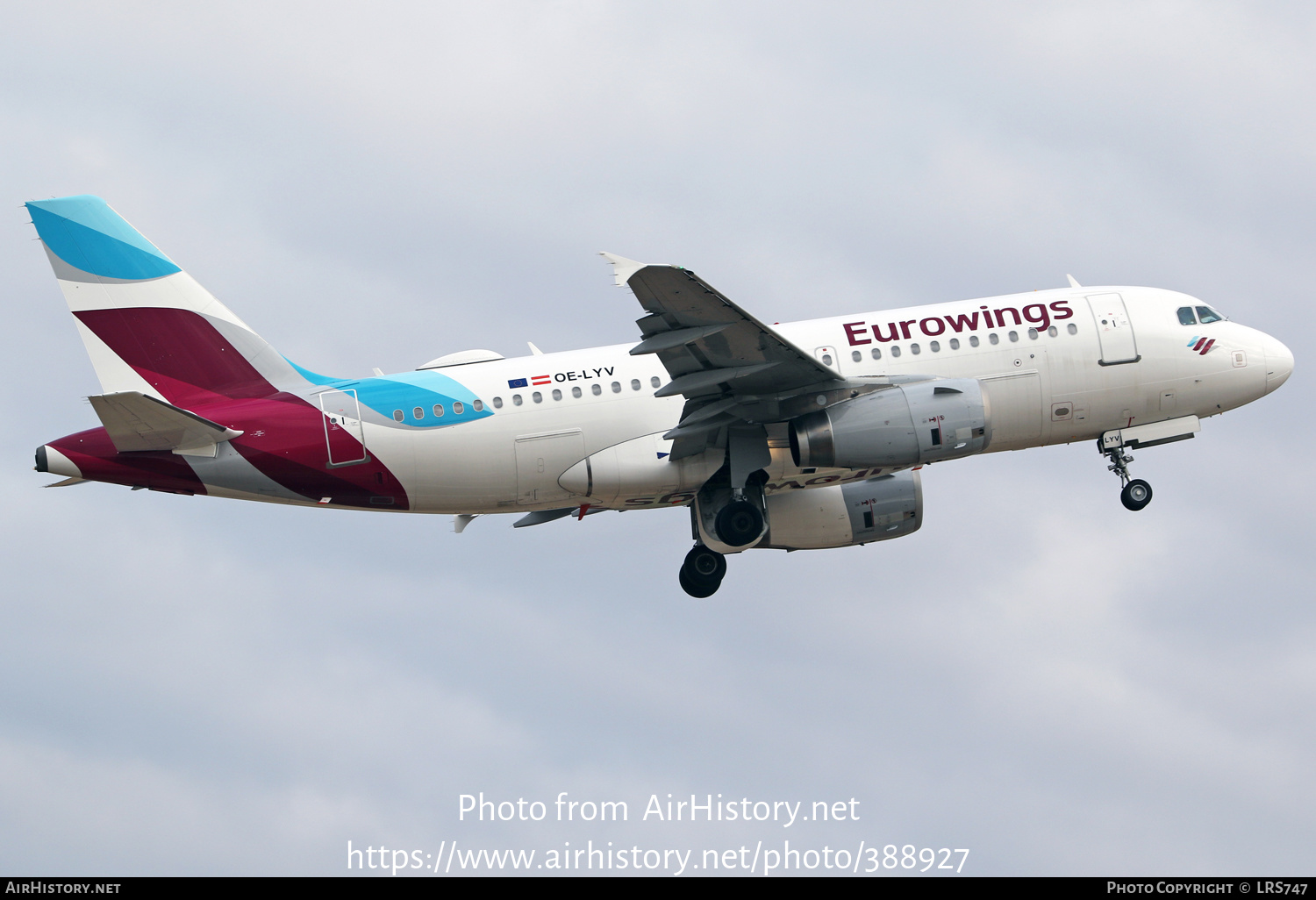 Aircraft Photo of OE-LYV | Airbus A319-132 | Eurowings | AirHistory.net #388927