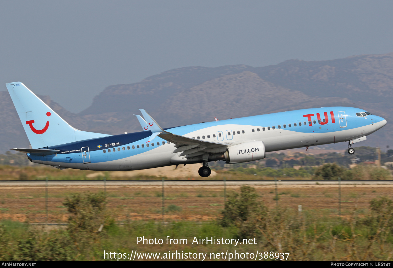 Aircraft Photo of SE-RFM | Boeing 737-8K5 | TUI | AirHistory.net #388937