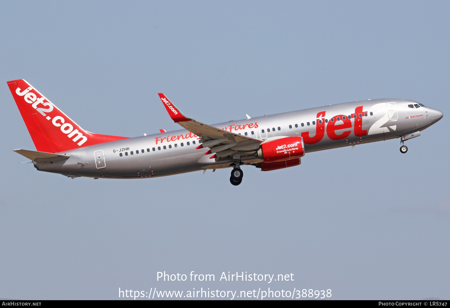 Aircraft Photo of G-JZHR | Boeing 737-800 | Jet2 | AirHistory.net #388938