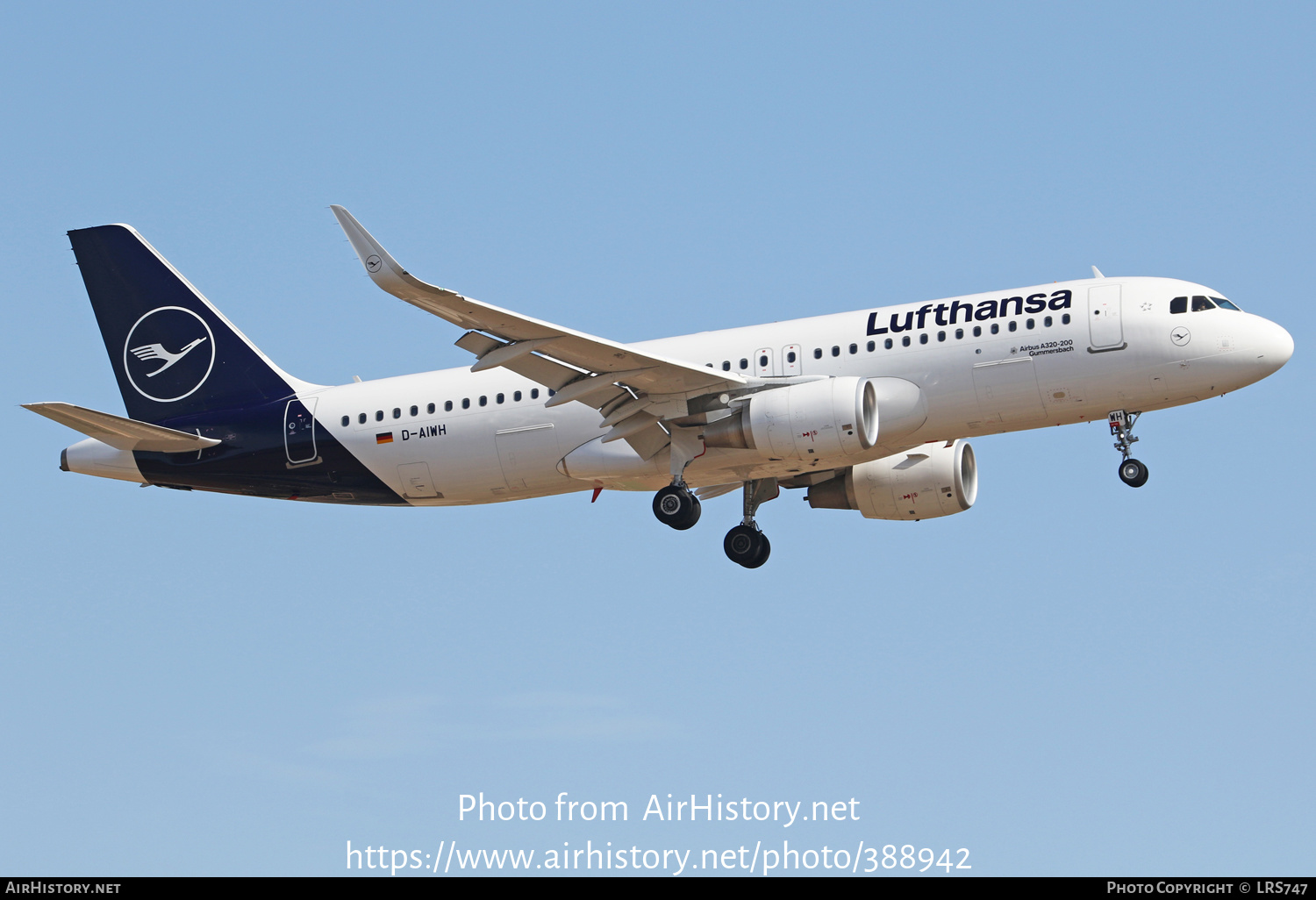 Aircraft Photo of D-AIWH | Airbus A320-214 | Lufthansa | AirHistory.net #388942