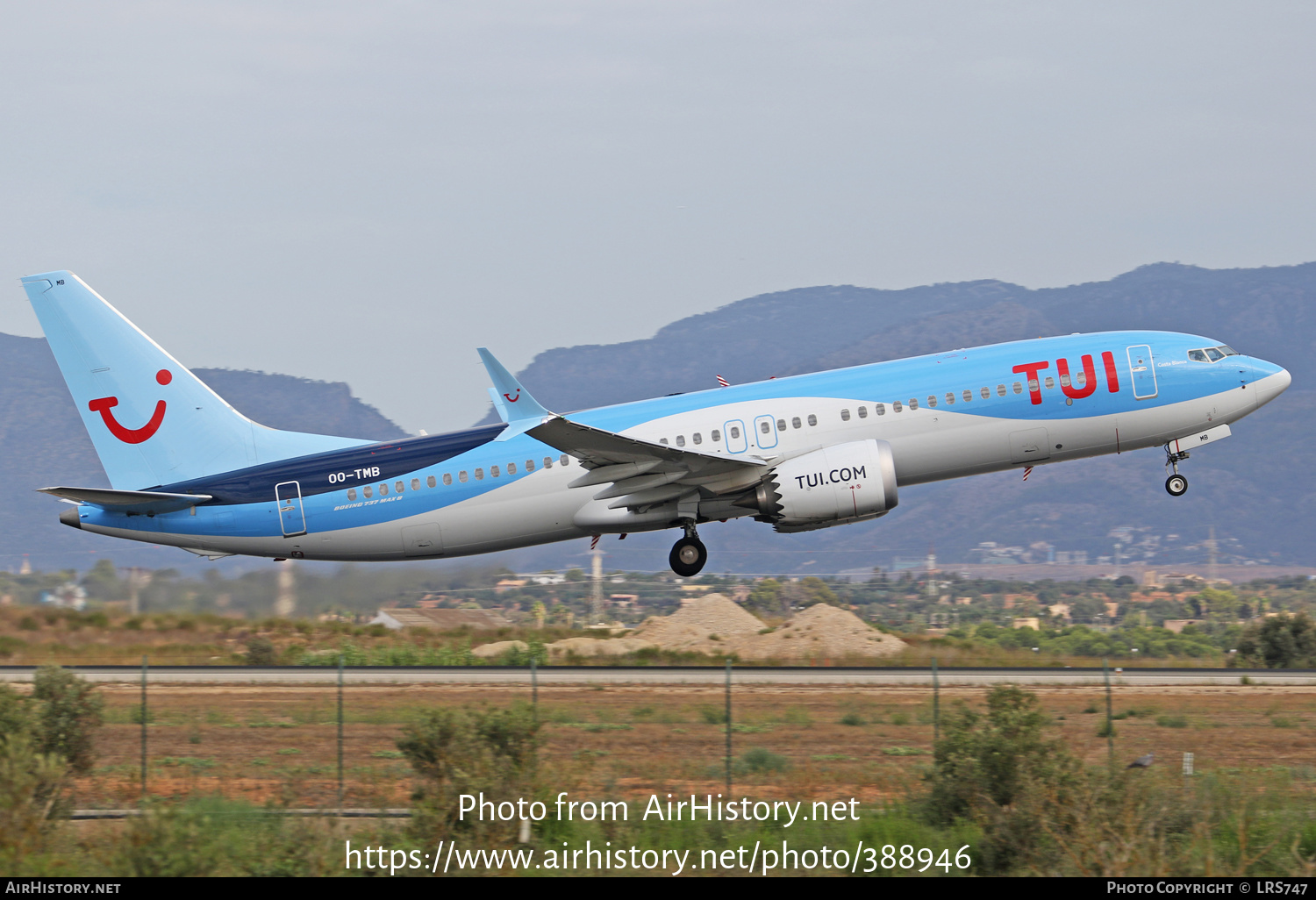 Aircraft Photo of OO-TMB | Boeing 737-8 Max 8 | TUI | AirHistory.net #388946