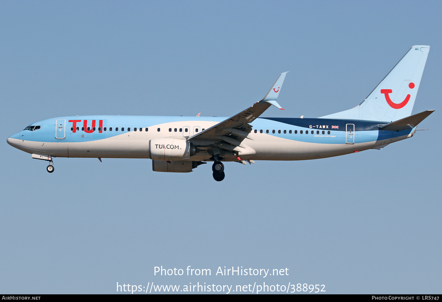 Aircraft Photo of G-TAWX | Boeing 737-8K5 | TUI | AirHistory.net #388952