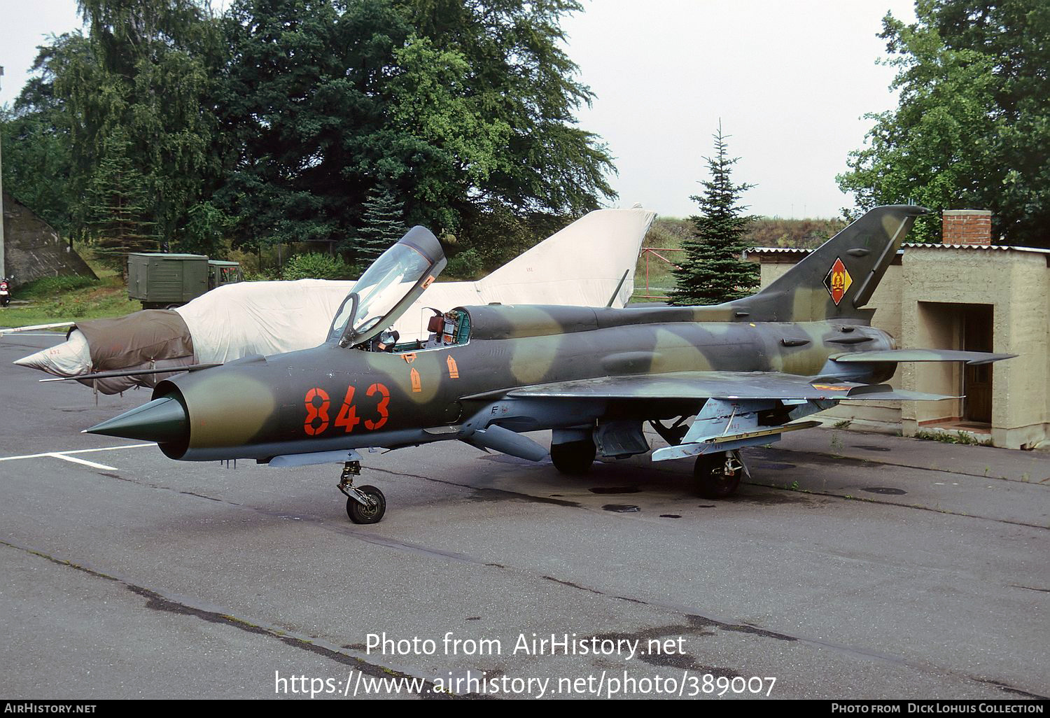 Aircraft Photo of 843 | Mikoyan-Gurevich MiG-21PF | East Germany - Air Force | AirHistory.net #389007