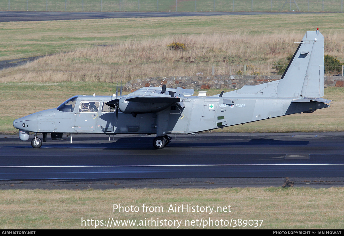 Aircraft Photo of ZG996 | Britten-Norman BN-2T-4S Defender AL2 | UK - Army | AirHistory.net #389037