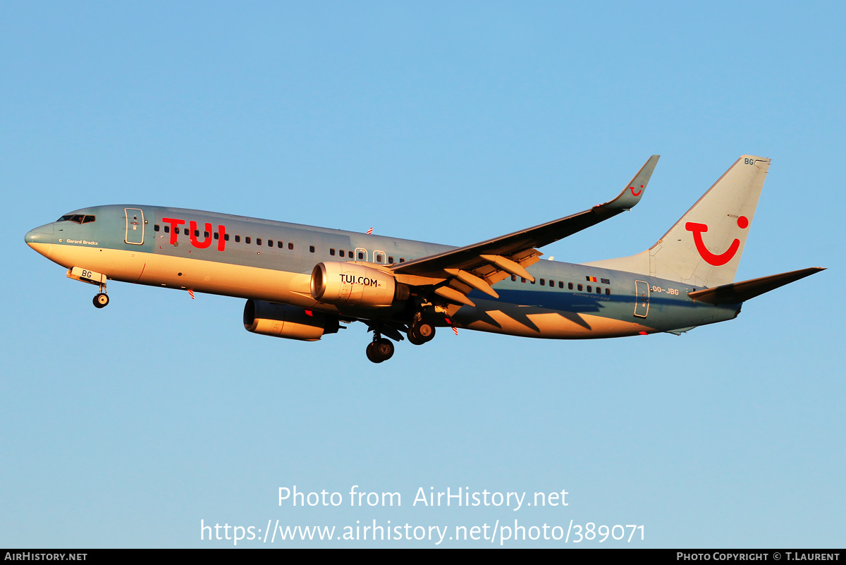 Aircraft Photo of OO-JBG | Boeing 737-8K5 | TUI | AirHistory.net #389071