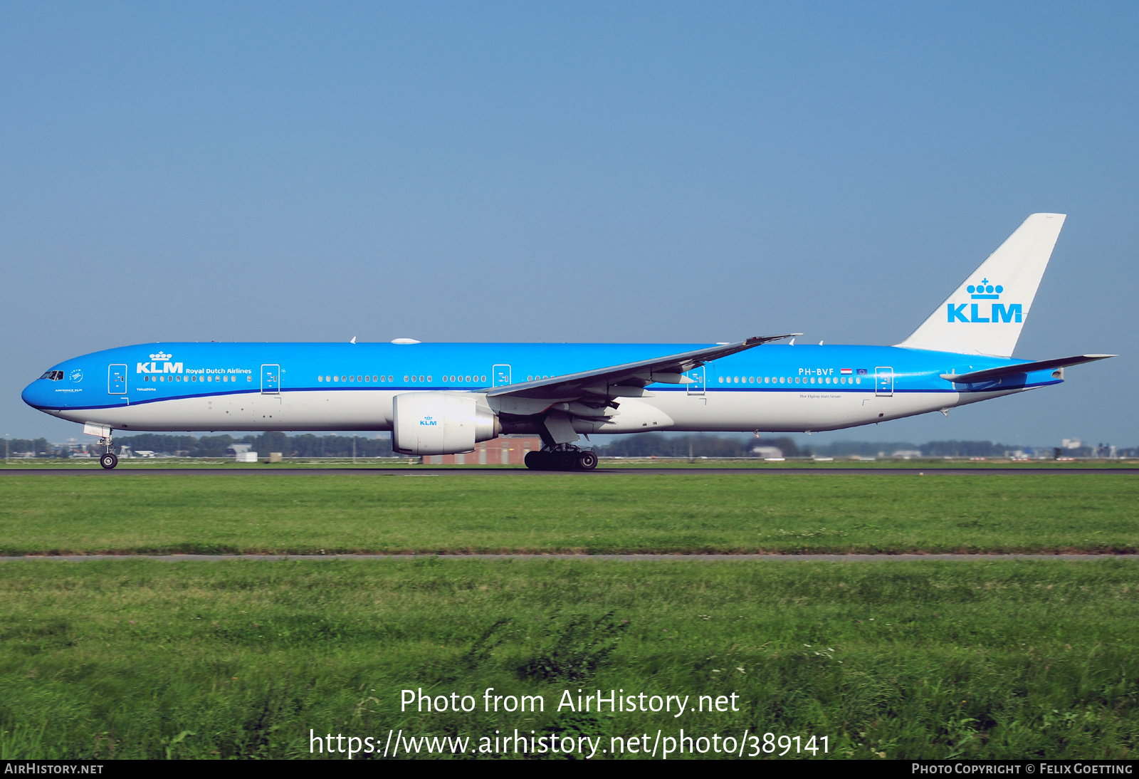 Aircraft Photo of PH-BVF | Boeing 777-306/ER | KLM - Royal Dutch Airlines | AirHistory.net #389141