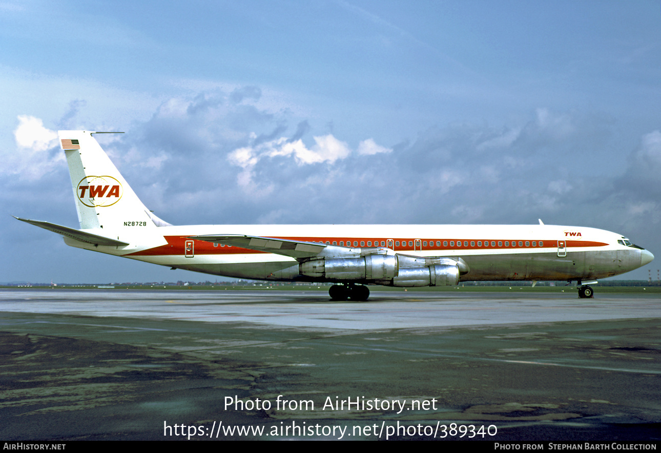 Aircraft Photo of N28728 | Boeing 707-331B | Trans World Airlines - TWA ...