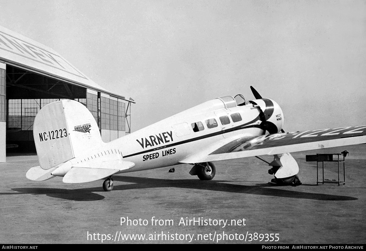 Aircraft Photo of NC12223 | Lockheed 9 Orion | Varney Speed Lines | AirHistory.net #389355