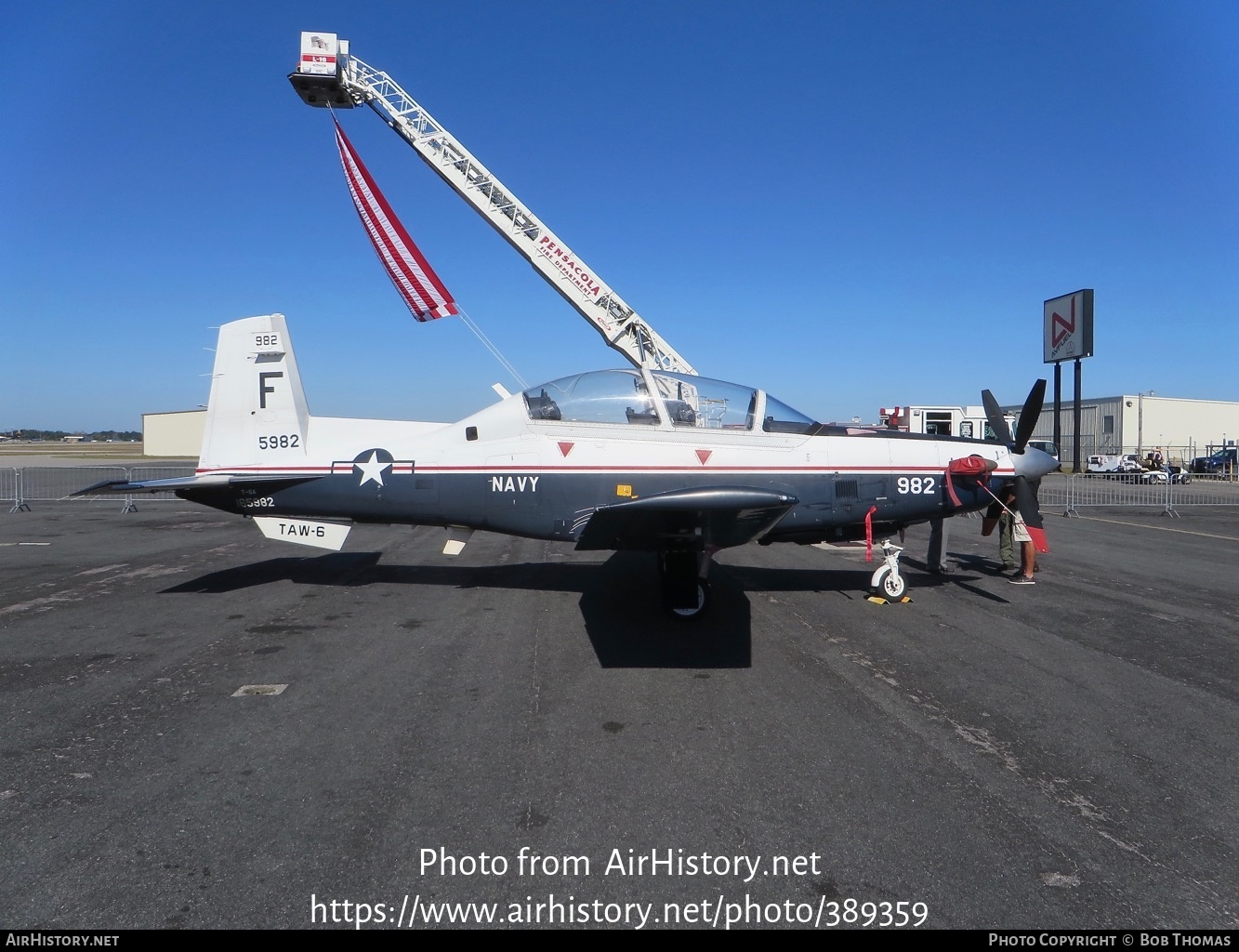 Aircraft Photo of 165982 / 5982 | Raytheon T-6A Texan II | USA - Navy | AirHistory.net #389359