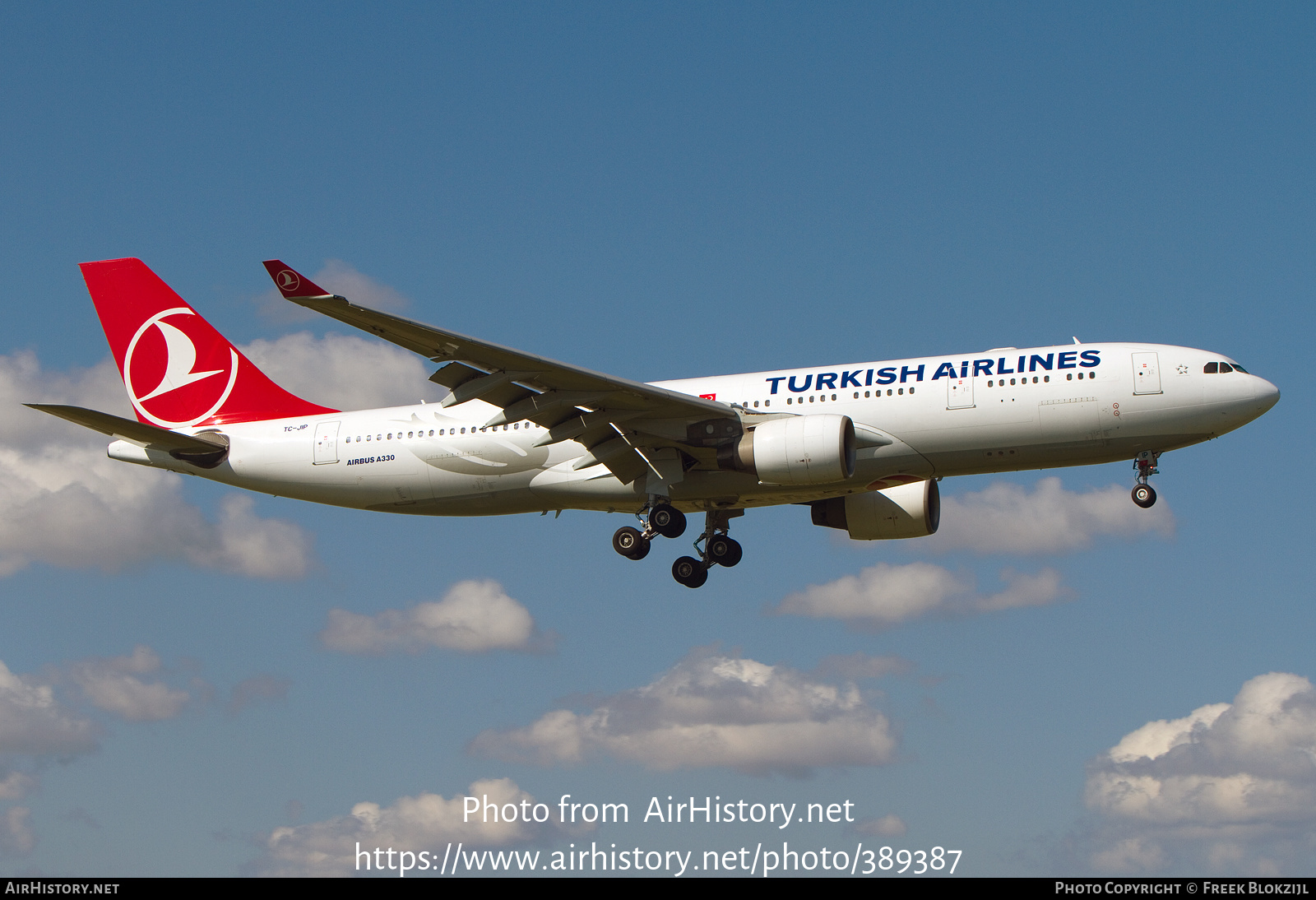 Aircraft Photo of TC-JIP | Airbus A330-223 | Turkish Airlines | AirHistory.net #389387