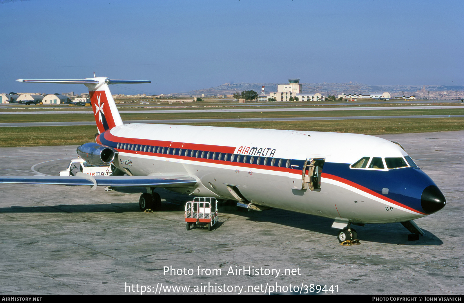 Aircraft Photo of G-AYOP | BAC 111-530FX One-Eleven | Air Malta | AirHistory.net #389441