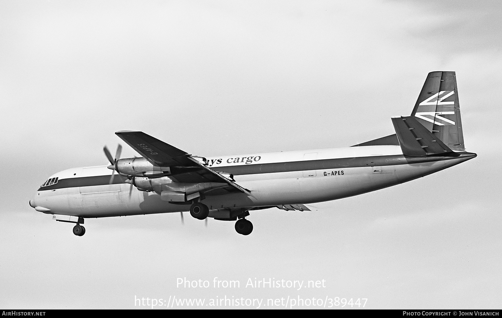 Aircraft Photo of G-APES | Vickers 953C Merchantman | British Airways Cargo | AirHistory.net #389447