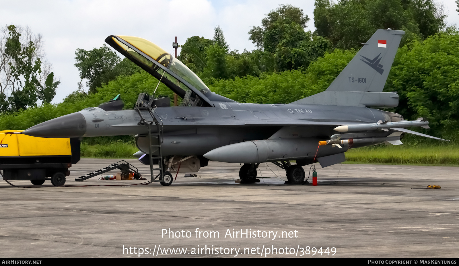 Aircraft Photo of TS-1601 | General Dynamics F-16B Fighting Falcon | Indonesia - Air Force | AirHistory.net #389449